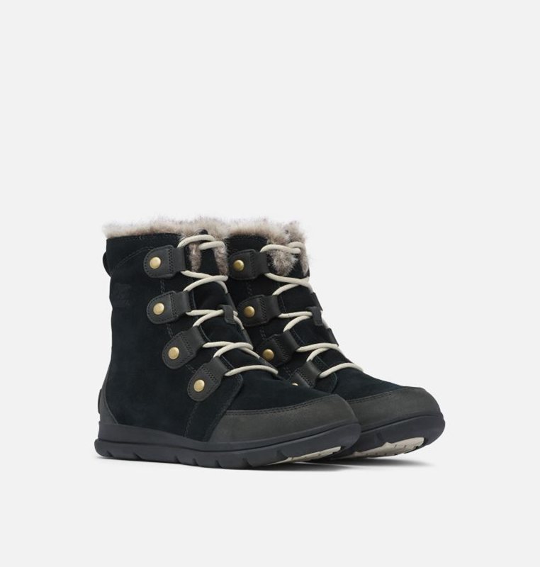 Botas Nieve Sorel Mujer - Explorer™ Joan Bajas Negras/Gris - 64389-OJKF